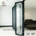 Wood grain aluminium frame glass doors and bi-fold door waterproof toilet alloy casement windows